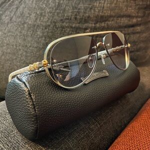 Stylish Gold and Black Sunglasses